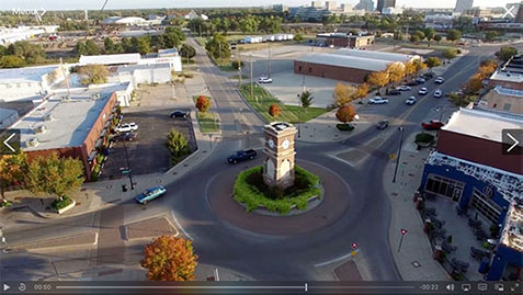 Defensive driving course details include drone footage.
